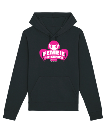 Pixel art Y2K Femeie puternica  Black