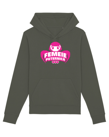 Pixel art Y2K Femeie puternica  Khaki