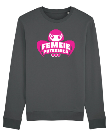 Pixel art Y2K Femeie puternica  Anthracite