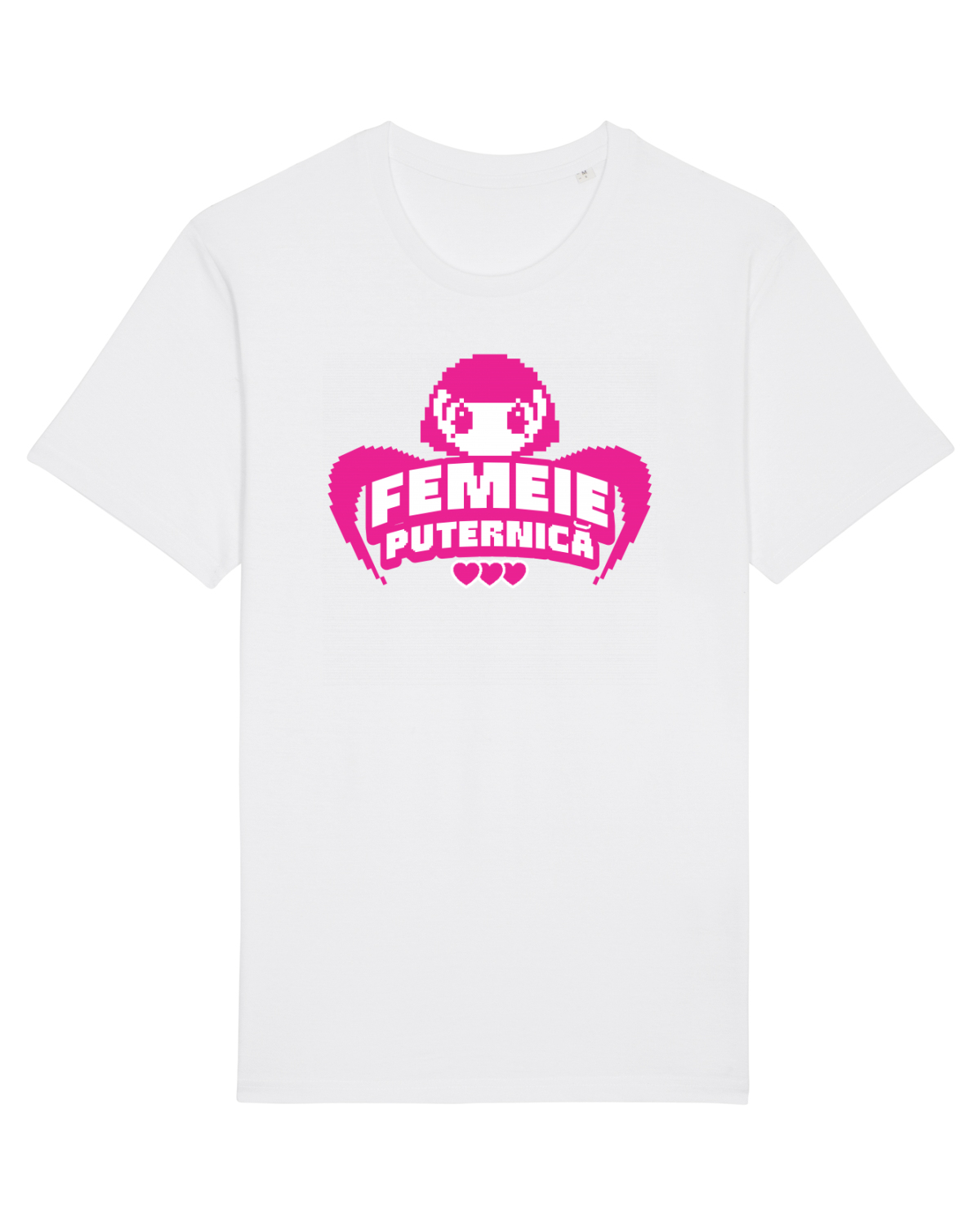 Tricou mânecă scurtă Unisex Rocker White