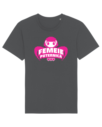 Pixel art Y2K Femeie puternica  Anthracite