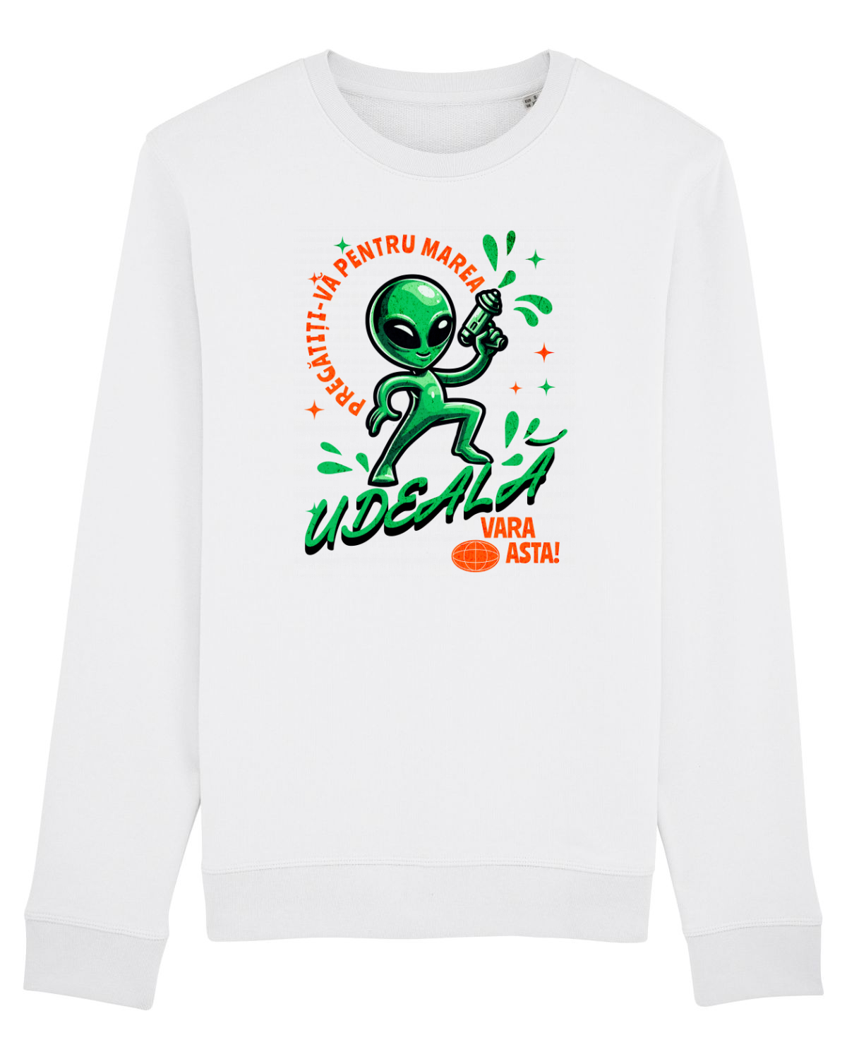 Bluză mânecă lungă Unisex Rise White