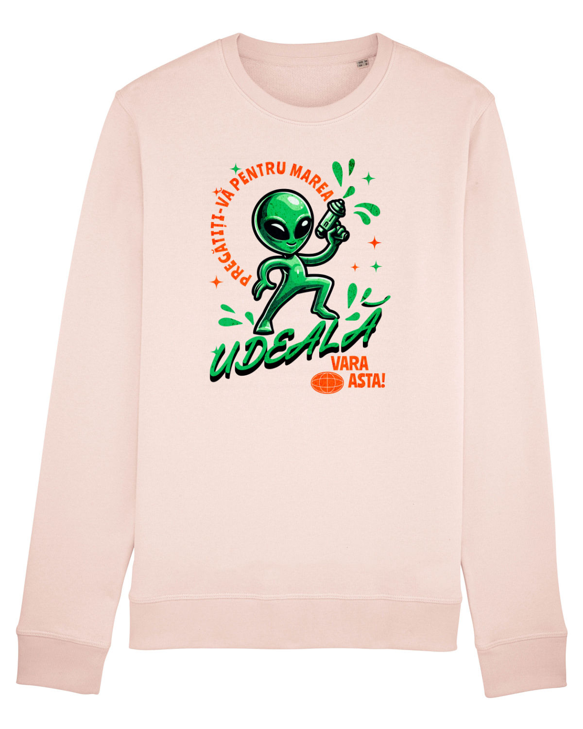 Bluză mânecă lungă Unisex Rise Candy Pink