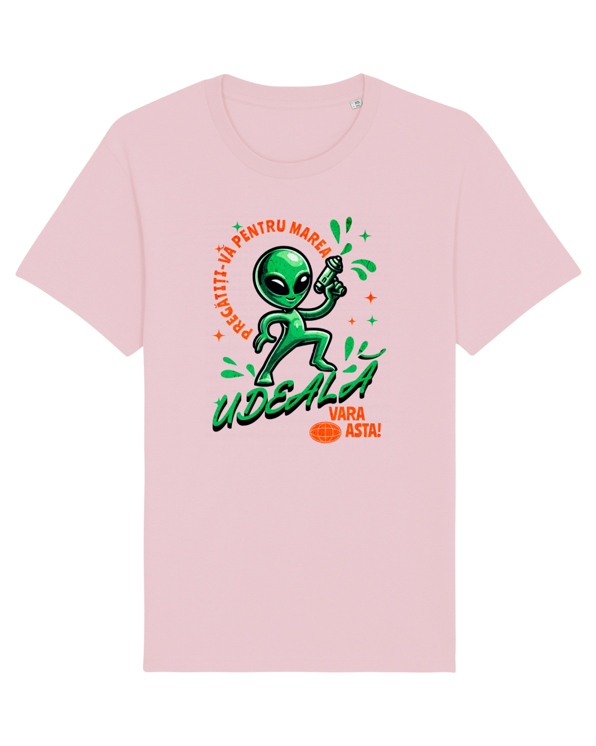 Tricou mânecă scurtă Unisex Rocker Cotton Pink