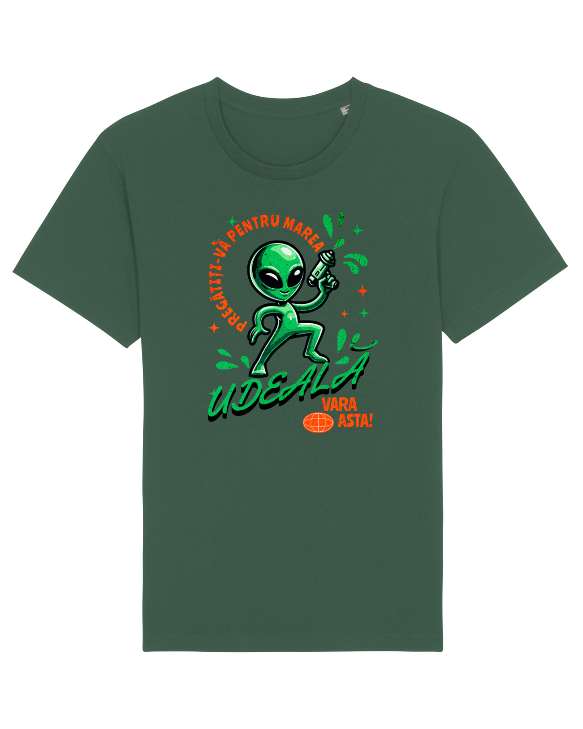 Tricou mânecă scurtă Unisex Rocker Bottle Green