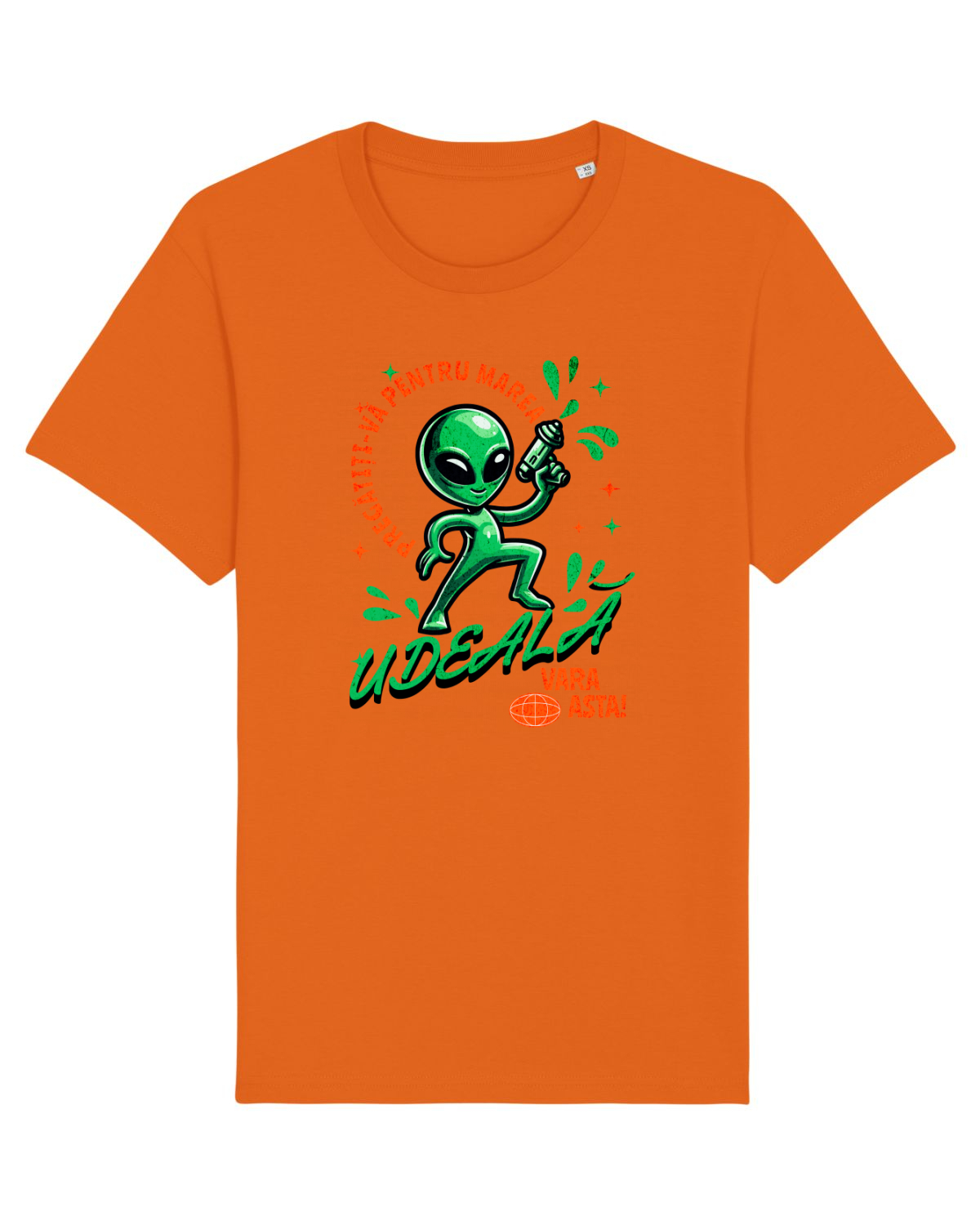 Tricou mânecă scurtă Unisex Rocker Bright Orange