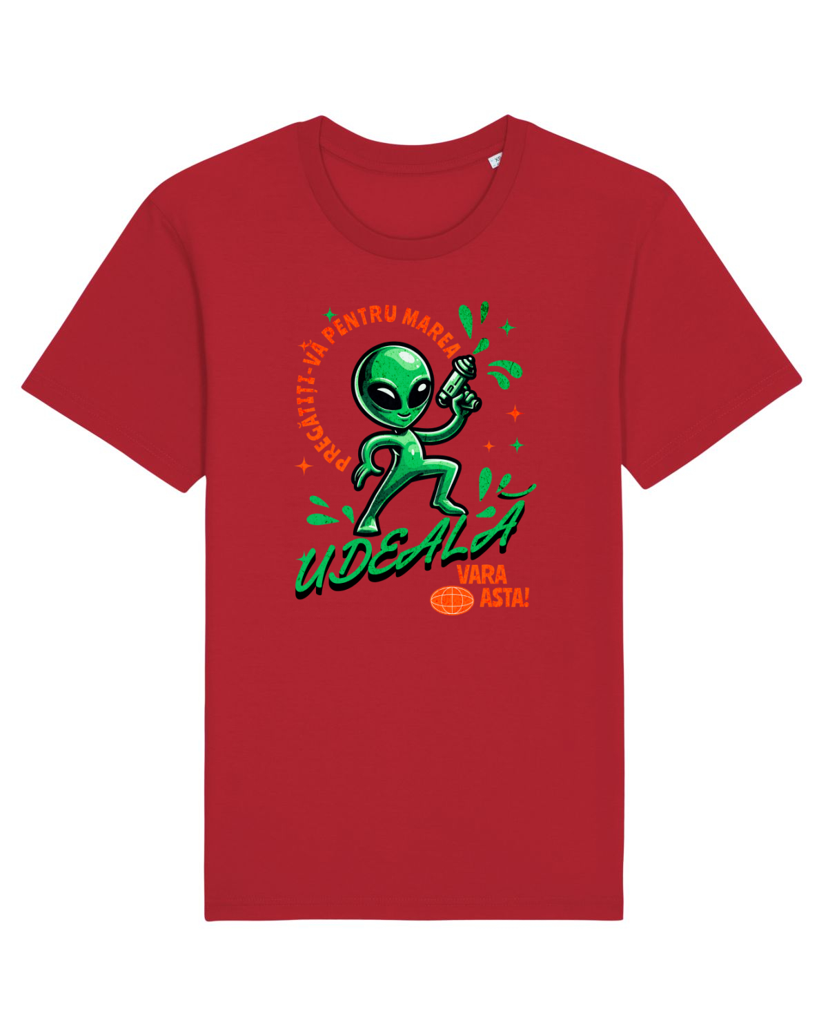 Tricou mânecă scurtă Unisex Rocker Red