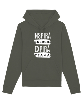 Yoga - inspira energie, expira teama Khaki