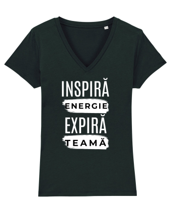 Yoga - inspira energie, expira teama Black