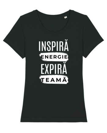 Yoga - inspira energie, expira teama Black