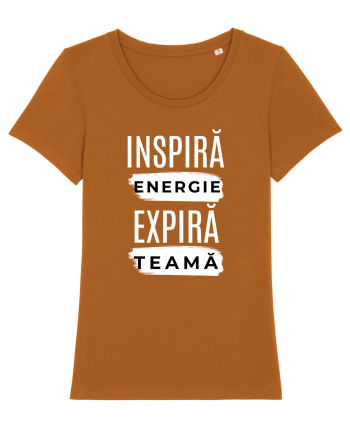 Yoga - inspira energie, expira teama Roasted Orange