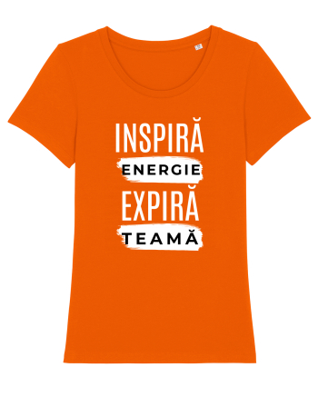 Yoga - inspira energie, expira teama Bright Orange