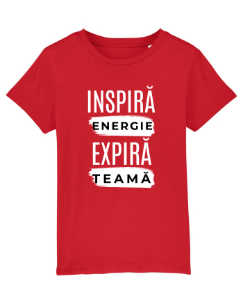 Yoga - inspira energie, expira teama Red