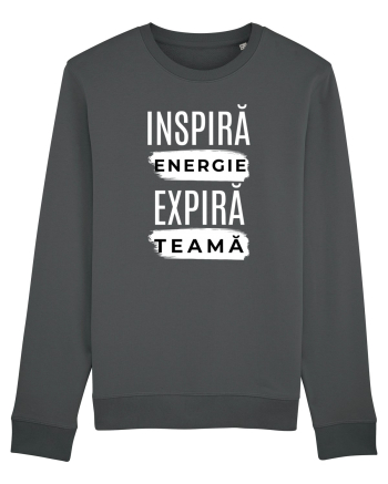 Yoga - inspira energie, expira teama Anthracite