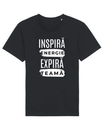 Yoga - inspira energie, expira teama Black