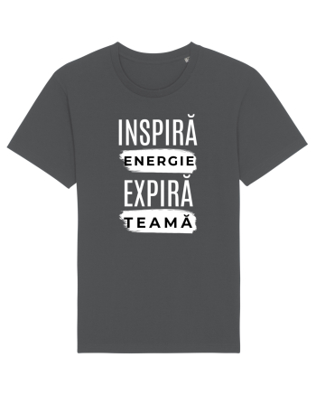 Yoga - inspira energie, expira teama Anthracite
