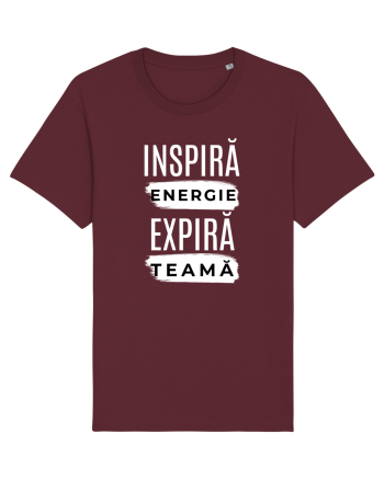 Yoga - inspira energie, expira teama Burgundy