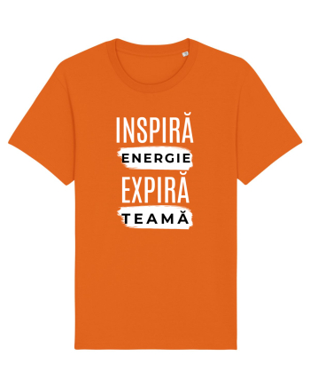 Yoga - inspira energie, expira teama Bright Orange