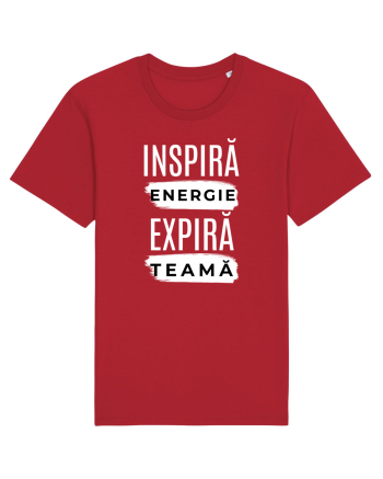 Yoga - inspira energie, expira teama Red