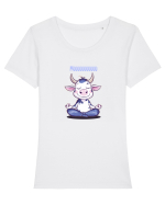 MUUUU - AUMMMM - MEDITATIE - YOGA Tricou mânecă scurtă guler larg fitted Damă Expresser
