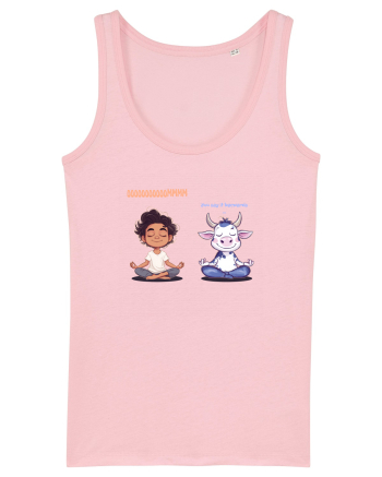 MMMOOO - OOOMMM - MEDITATIE - YOGA Cotton Pink