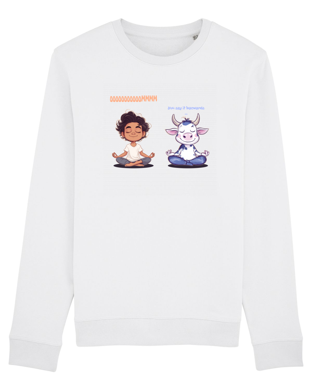 Bluză mânecă lungă Unisex Rise White