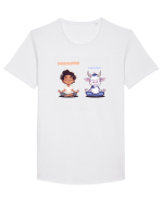 MMMUUU - AUUMMM - MEDITATIE - YOGA Tricou mânecă scurtă guler larg Bărbat Skater