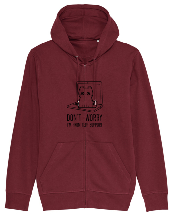 DON`T WORRY, I`M FROM TECH SUPPORT Burgundy