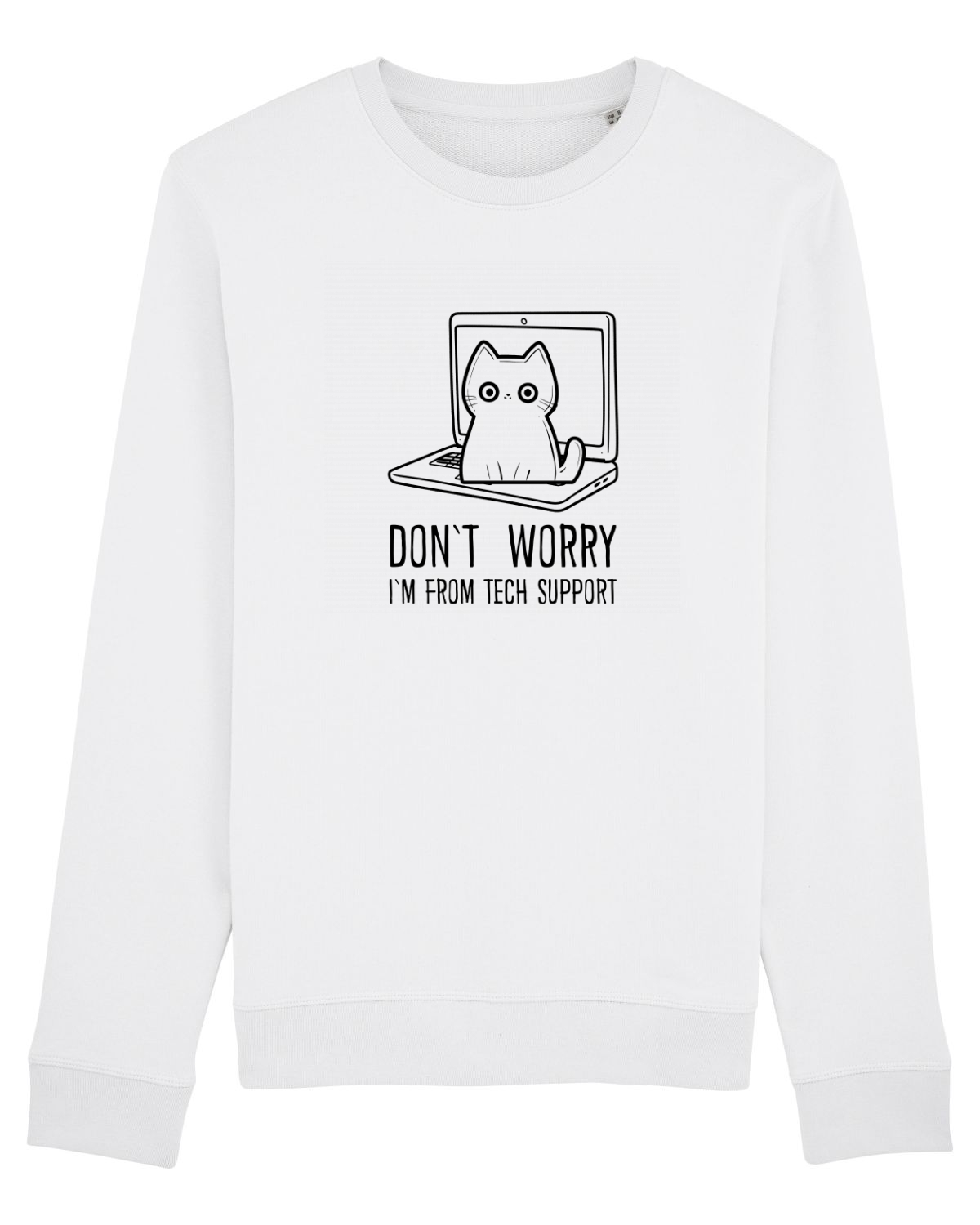 Bluză mânecă lungă Unisex Rise White