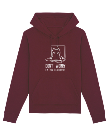 DON`T WORRY, I`M FROM TECH SUPPORT 2 Burgundy
