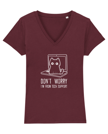 DON`T WORRY, I`M FROM TECH SUPPORT 2 Burgundy