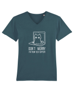 DON`T WORRY, I`M FROM TECH SUPPORT 2 Tricou mânecă scurtă guler V Bărbat Presenter