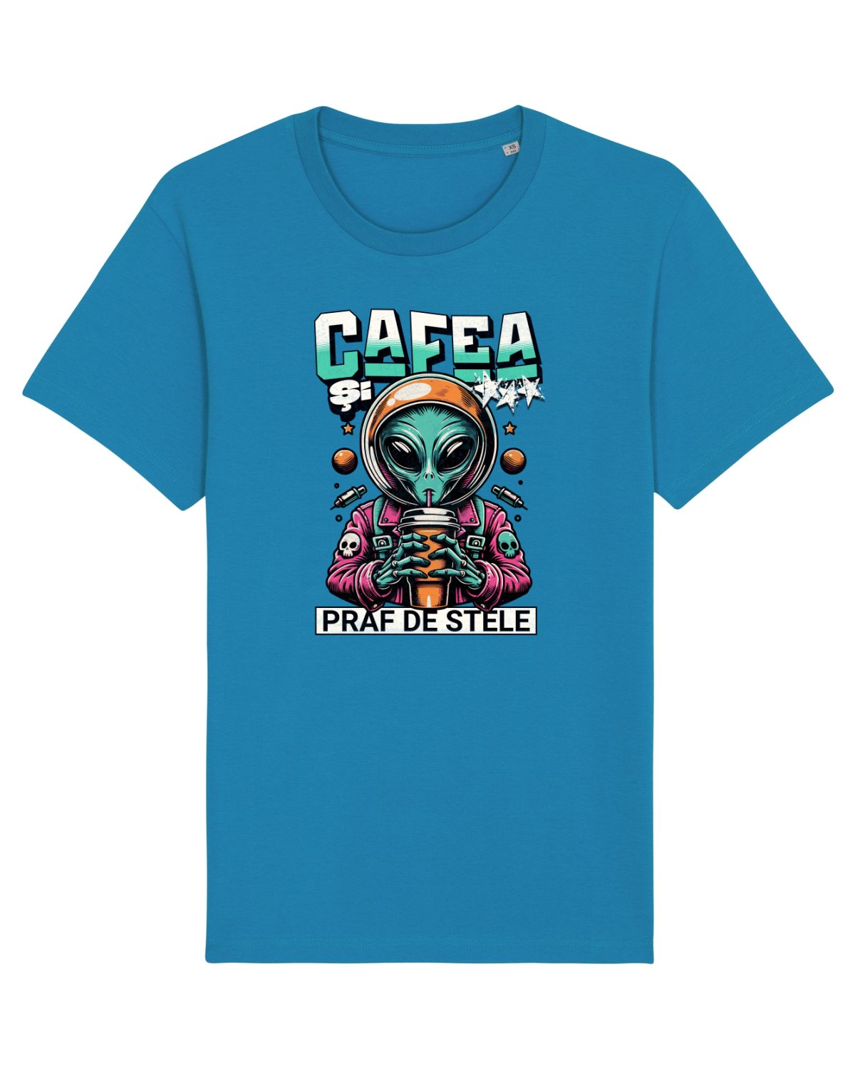 Tricou mânecă scurtă Unisex Rocker Azur