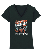 Pastram legatura prieteni - Un extraterestru prietenos Tricou mânecă scurtă guler V Damă Evoker