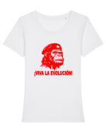 VIVA LA EVOLUCION - CHE GUEVARA - CIMPANZEU Tricou mânecă scurtă guler larg fitted Damă Expresser