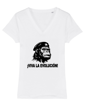 VIVA LA EVOLUCION - CHE GUEVARA - CIMPANZEU 2 White