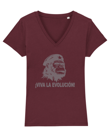 VIVA LA EVOLUCION - CHE GUEVARA - CIMPANZEU 3 Burgundy
