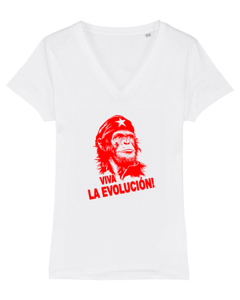 VIVA LA EVOLUCION - CHE GUEVARA - CIMPANZEU 4 White