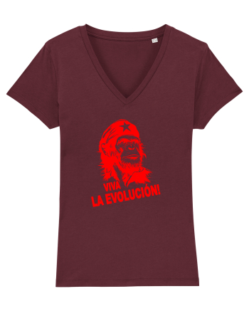 VIVA LA EVOLUCION - CHE GUEVARA - CIMPANZEU 4 Burgundy