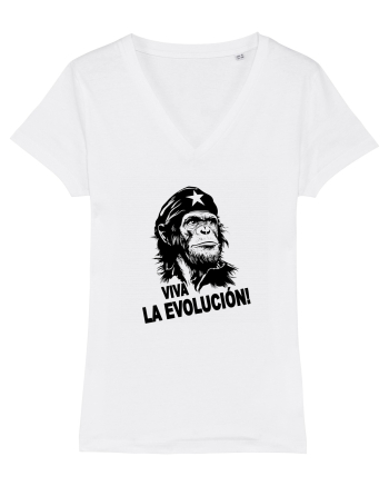 VIVA LA EVOLUCION - CHE GUEVARA - CIMPANZEU 5 White