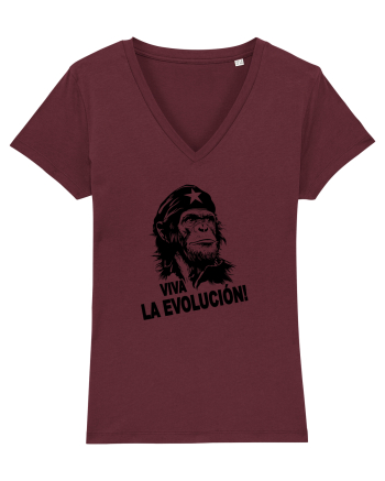 VIVA LA EVOLUCION - CHE GUEVARA - CIMPANZEU 5 Burgundy
