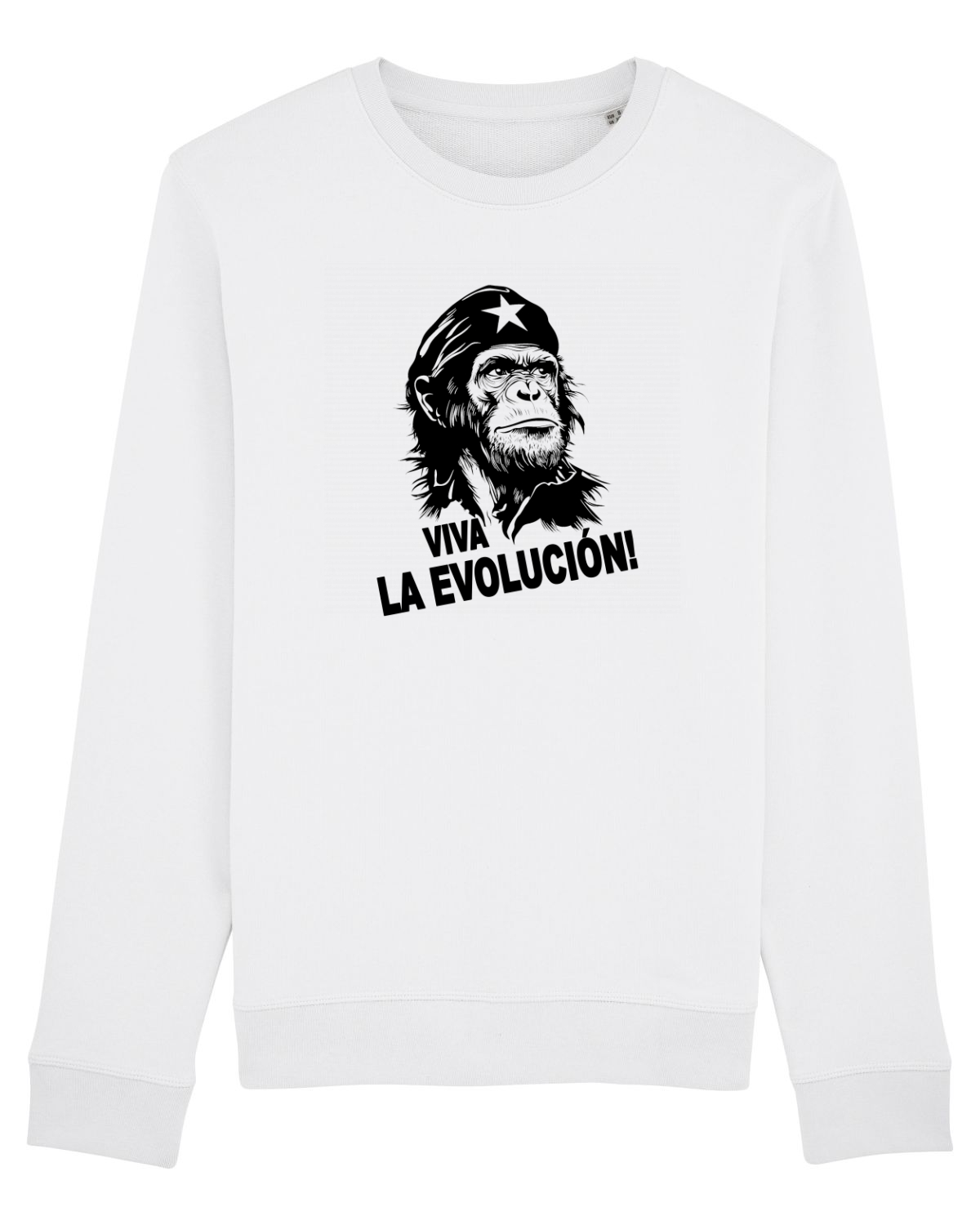 Bluză mânecă lungă Unisex Rise White
