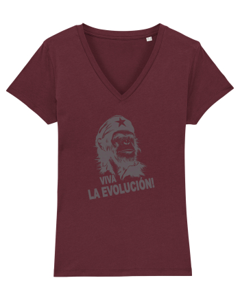 VIVA LA EVOLUCION - CHE GUEVARA - CIMPANZEU 6 Burgundy