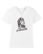VIVA LA EVOLUCION - CHE GUEVARA - CIMPANZEU 6 Tricou mânecă scurtă guler V Bărbat Presenter