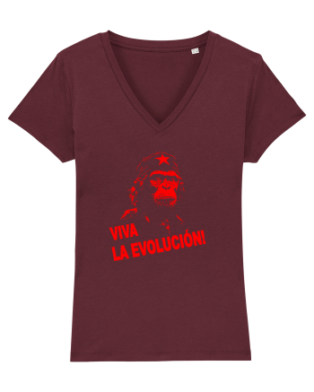 VIVA LA EVOLUCION - CHE GUEVARA - CIMPANZEU 7 Burgundy