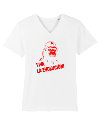 VIVA LA EVOLUCION - CHE GUEVARA - CIMPANZEU 7 White