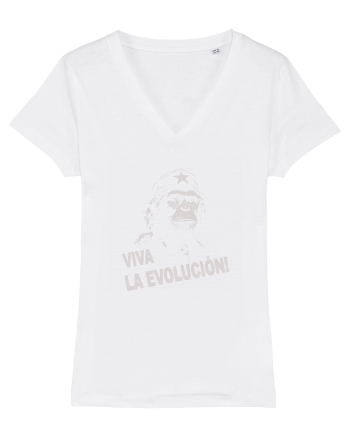 VIVA LA EVOLUCION - CHE GUEVARA - CIMPANZEU 8 White