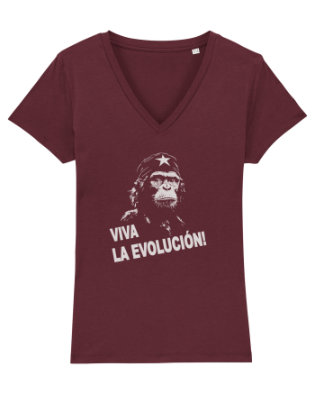VIVA LA EVOLUCION - CHE GUEVARA - CIMPANZEU 8 Burgundy