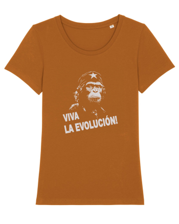 VIVA LA EVOLUCION - CHE GUEVARA - CIMPANZEU 8 Roasted Orange