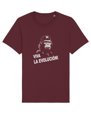 VIVA LA EVOLUCION - CHE GUEVARA - CIMPANZEU 8 Burgundy